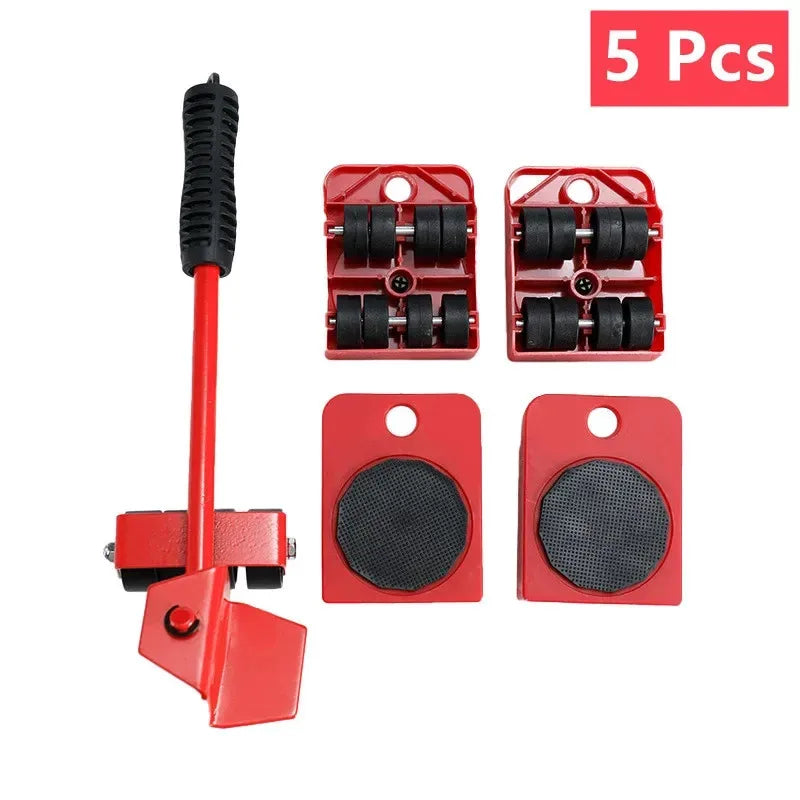 Heavy Duty Furniture Mover Set - 5pcs Roller Sliders for Easy Moving