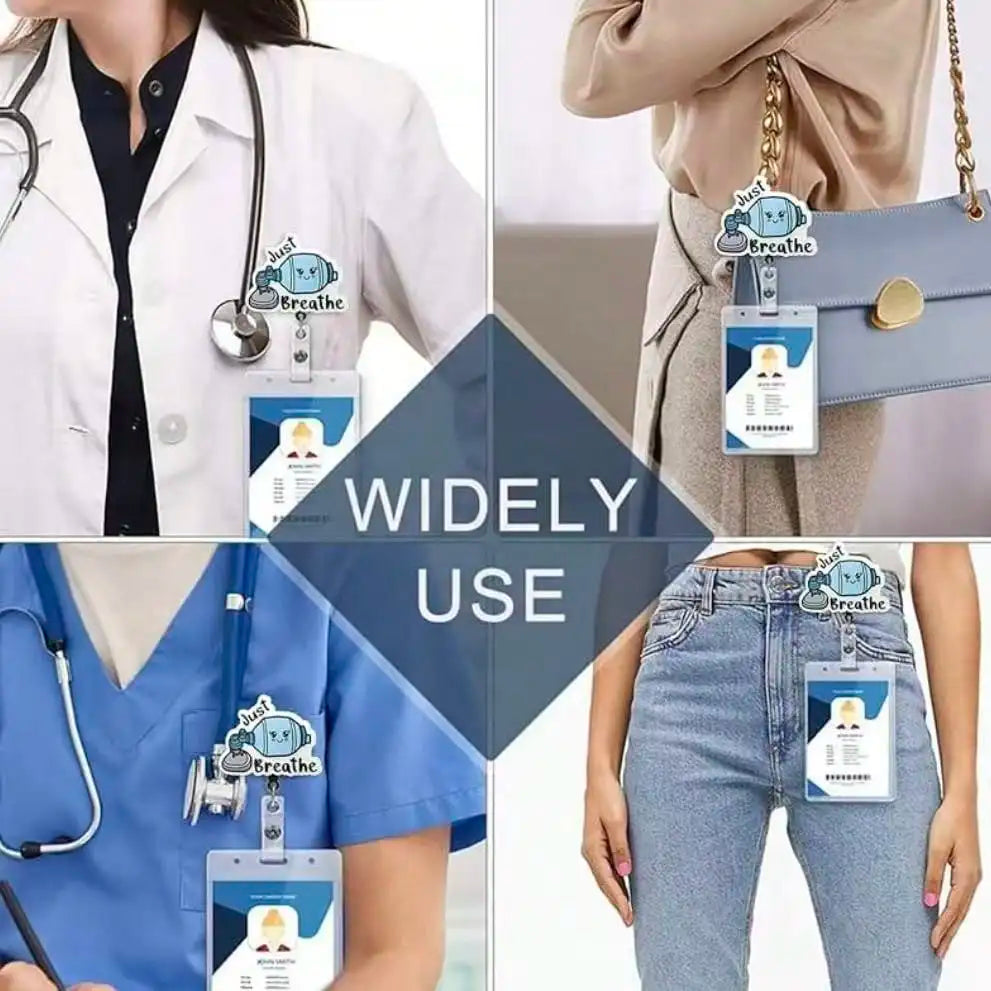 Cute Medical-Themed Retractable Badge Reel for Healthcare Professionals