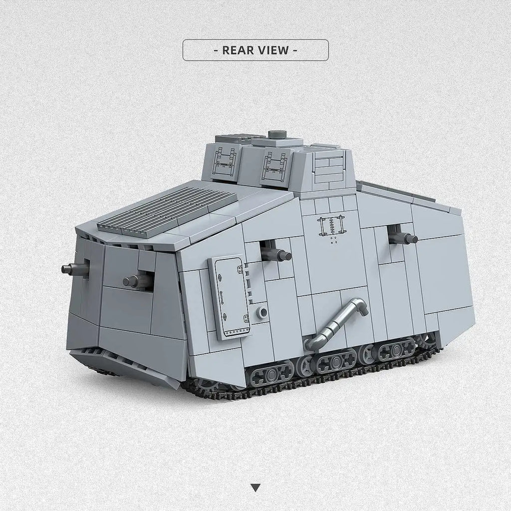 MOULD KING A7V Heavy Tank Building Blocks - 920pcs Military Model
