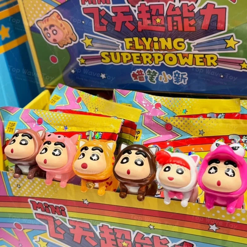Cute Crayon Shin-Chan Mini Blind Box Bean Doll - Flying Superpowers