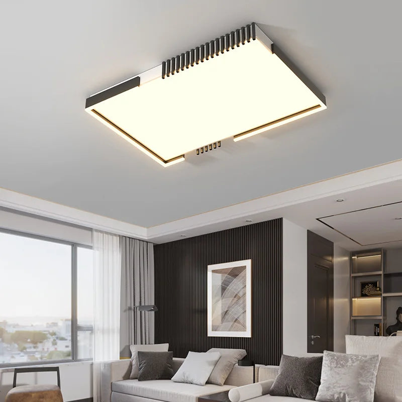 Modern Nordic LED Ceiling Light - Dimmable Metal Fixture