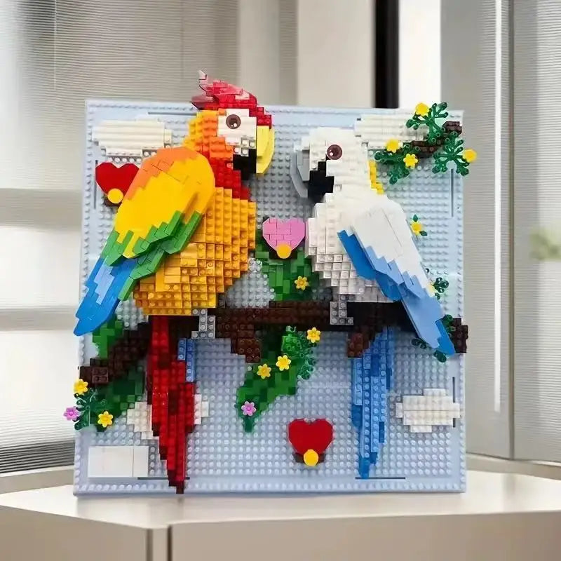 DIY 3D Micro Animal Building Kit - Creative Art with Sharks & Eagles