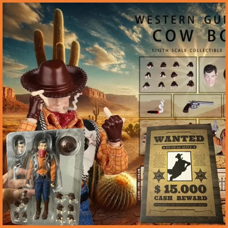 Joy Man Toys JM002 1/12 Western Shooter Action Figure - 6" Model