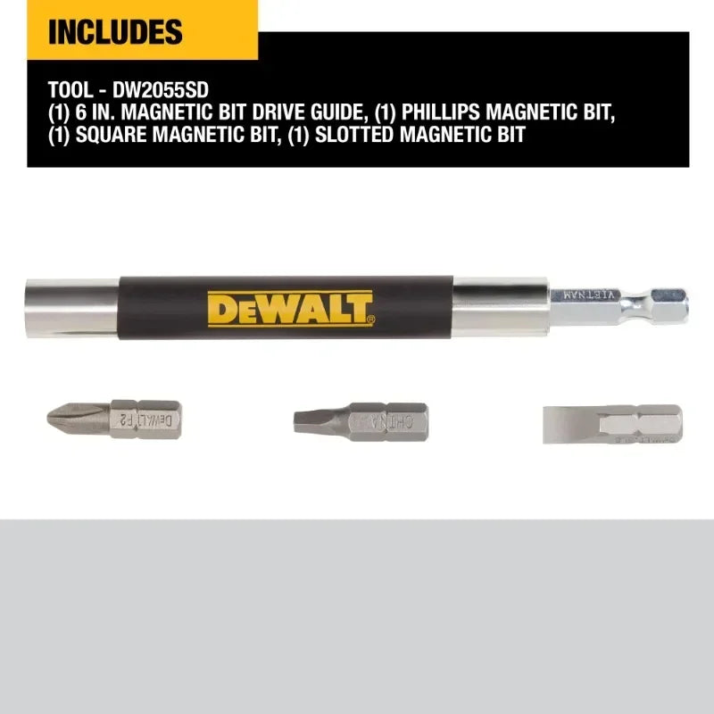 DEWALT 4-Piece Magnetic Screwdriving Bit Drive Guide Set