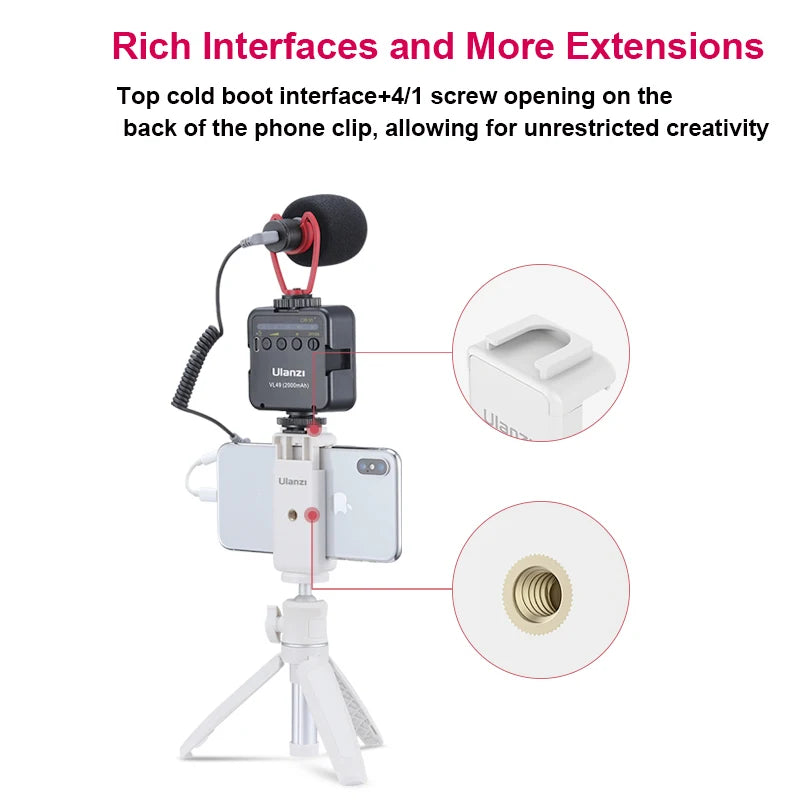 Ulanzi MT-08 Mini Tripod - Versatile Foldable Monopod for Cameras & Smartphones