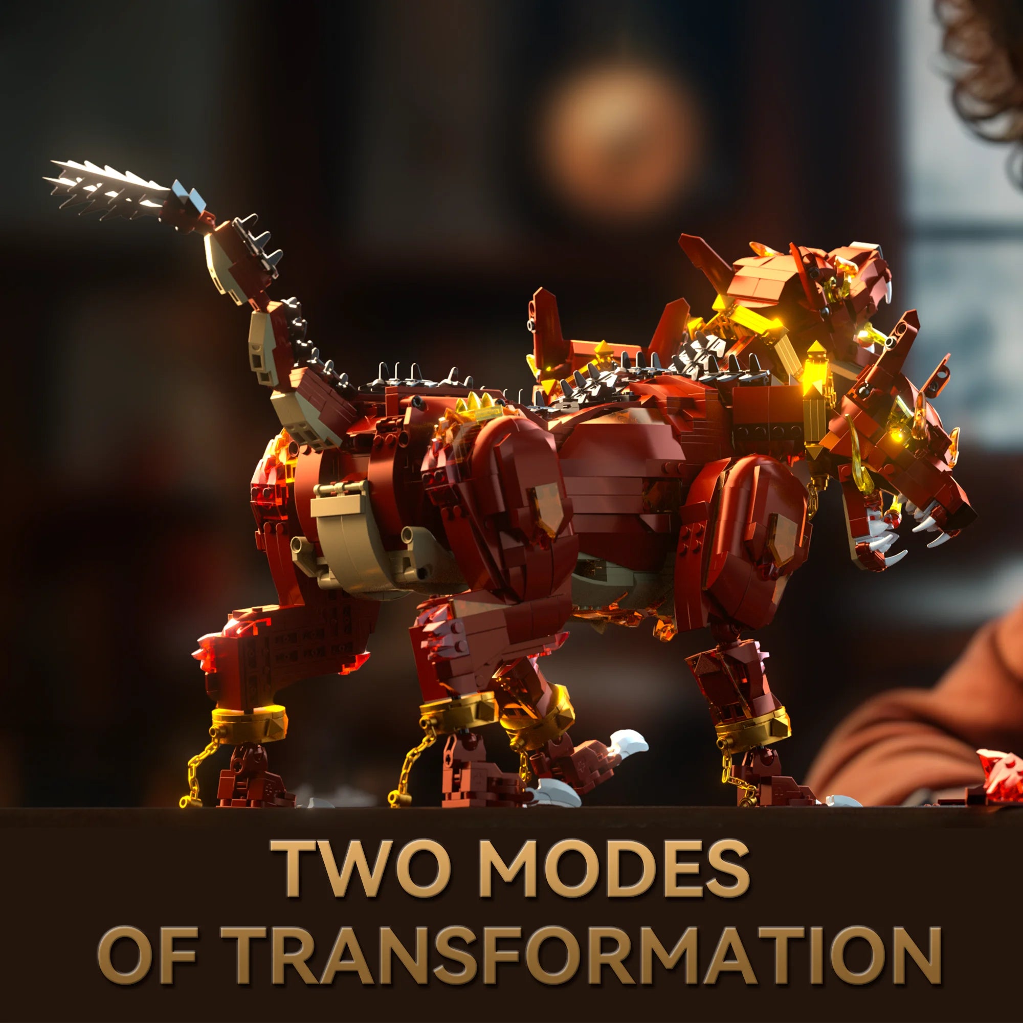 Cerberus Inferno Building Blocks - Three-Headed Dog Puzzle Toy