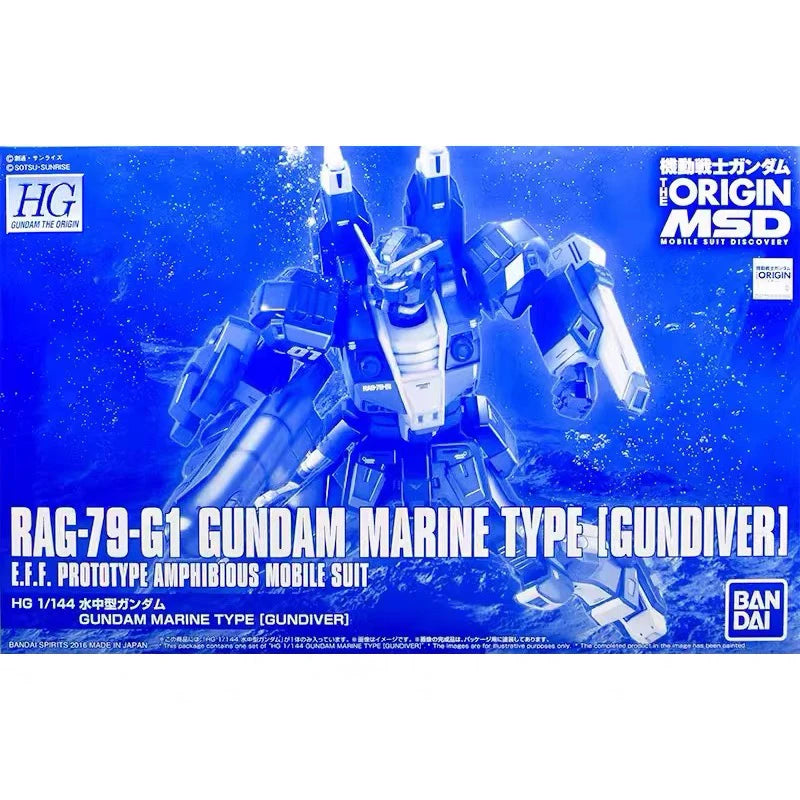 Bandai HG GTO 1/144 RAG-79-G1 Gundam Marine Type Model Kit
