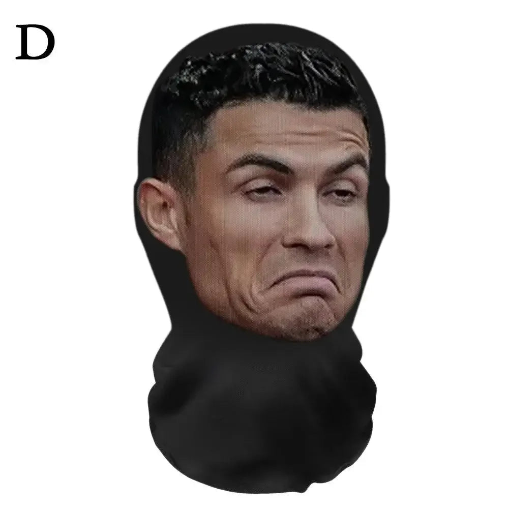 3D Realistic Full Face Halloween Mask - Funny Celebrity Balaclava