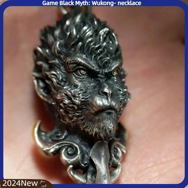Black Myth Wukong Dark Pendant - Vintage Anime Gift Accessory
