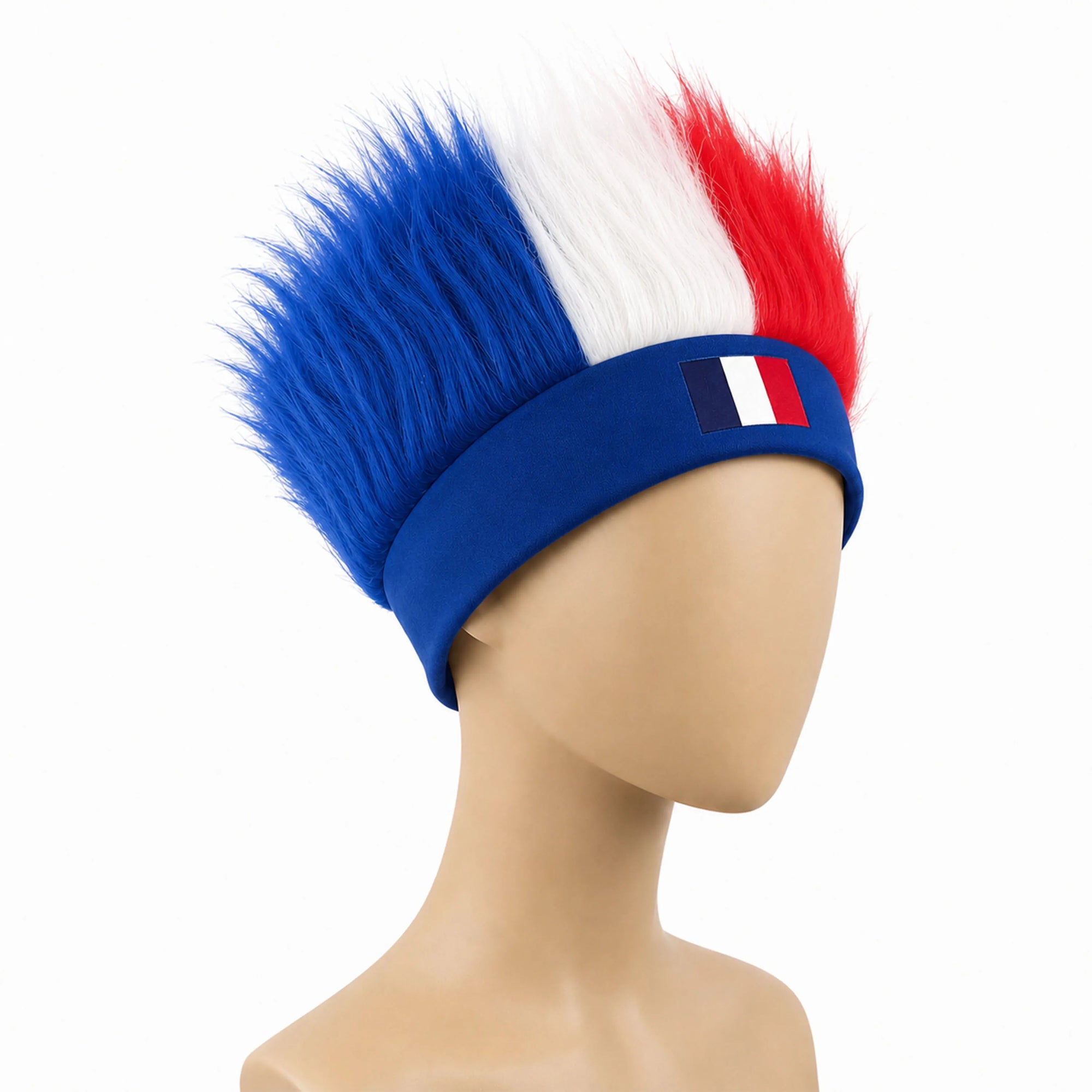 Ultimate World Cup Fan Wig - Vibrant National Flag Colors