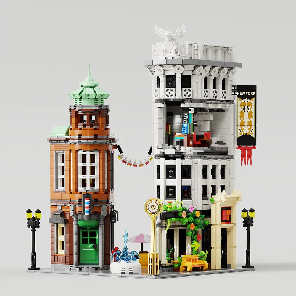 4500PCS Modular Flatiron Building Model - Urban Architecture Blocks Toy