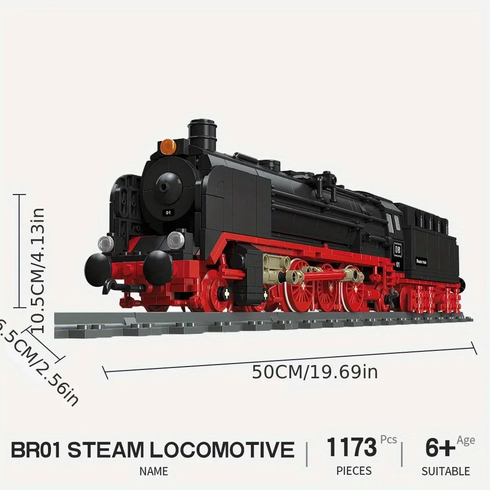 BRO1 GWR Steam Train Building Toy - Creative Model Kit for All Ages