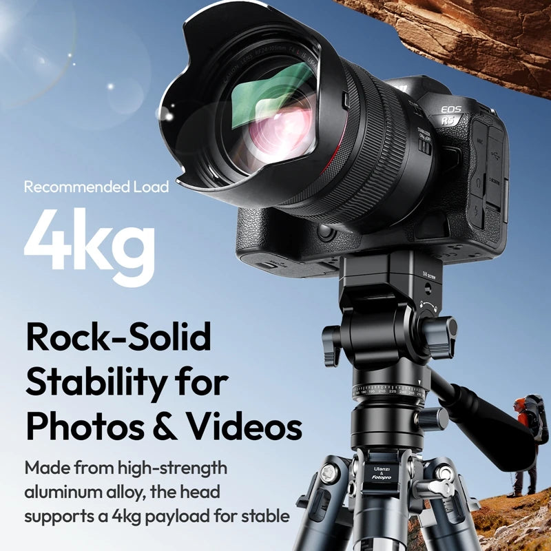 Ulanzi U190 II Fluid Tripod Head - Smooth Video Recording Support
