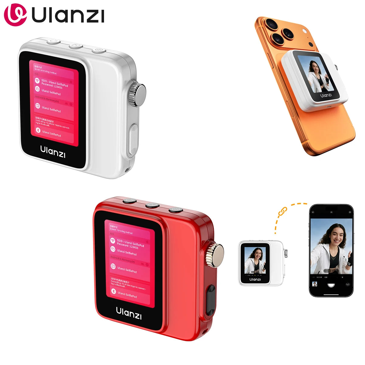 Ulanzi VM02 Magnetic Selfie Screen Monitor for Phone Vlogging