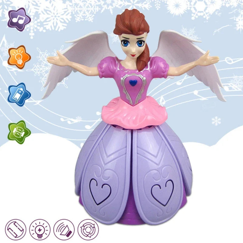Princess Elsa Light-Up Dancing Doll with Music & Spinning Action