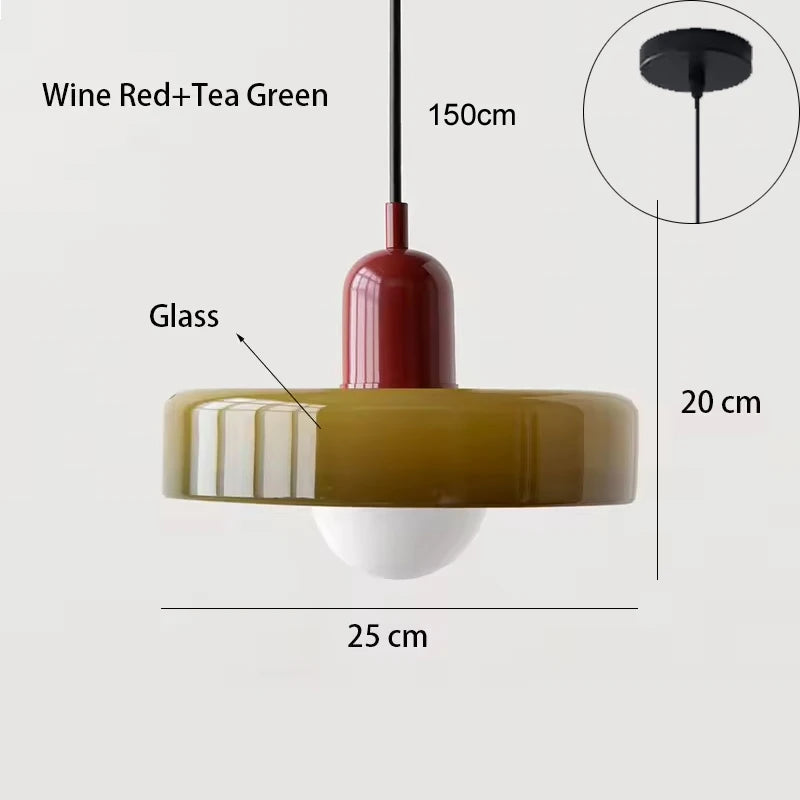 Stylish Modern Glass Pendant Light for Home & Dining Spaces