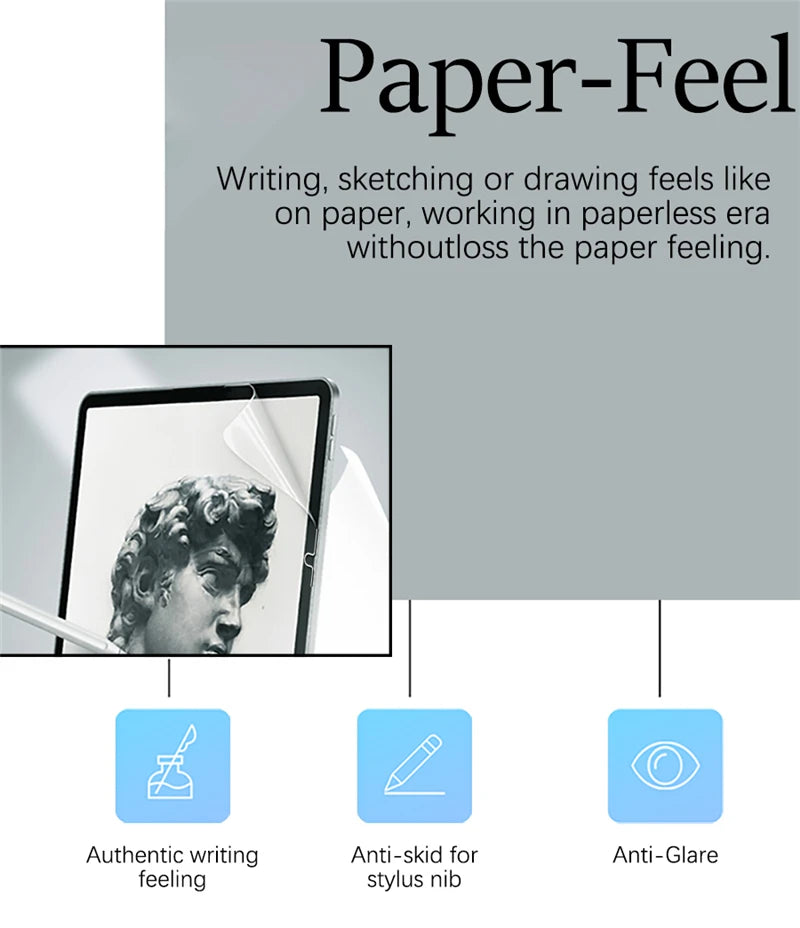 3-Pack Paper Feel Screen Protectors for Xiaomi Redmi Pad Pro