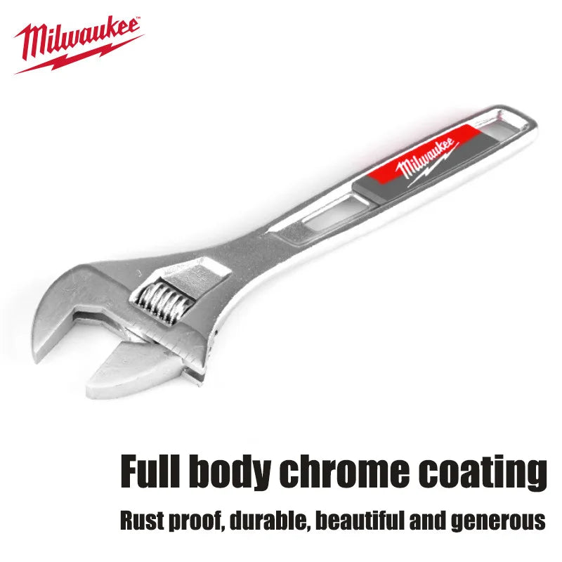 Milwaukee Adjustable Wrench - 6" to 15" | Durable & Ergonomic Design
