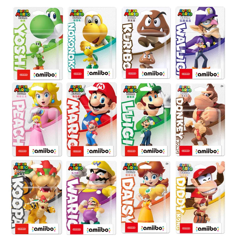 Nintendo Amiibo Figure - Super Mario Odyssey - Peach, Yoshi, Luigi