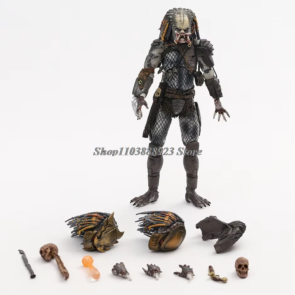 Ultimate Jungle Hunter Predator Alien Figure - Shaman Elder Model Toy