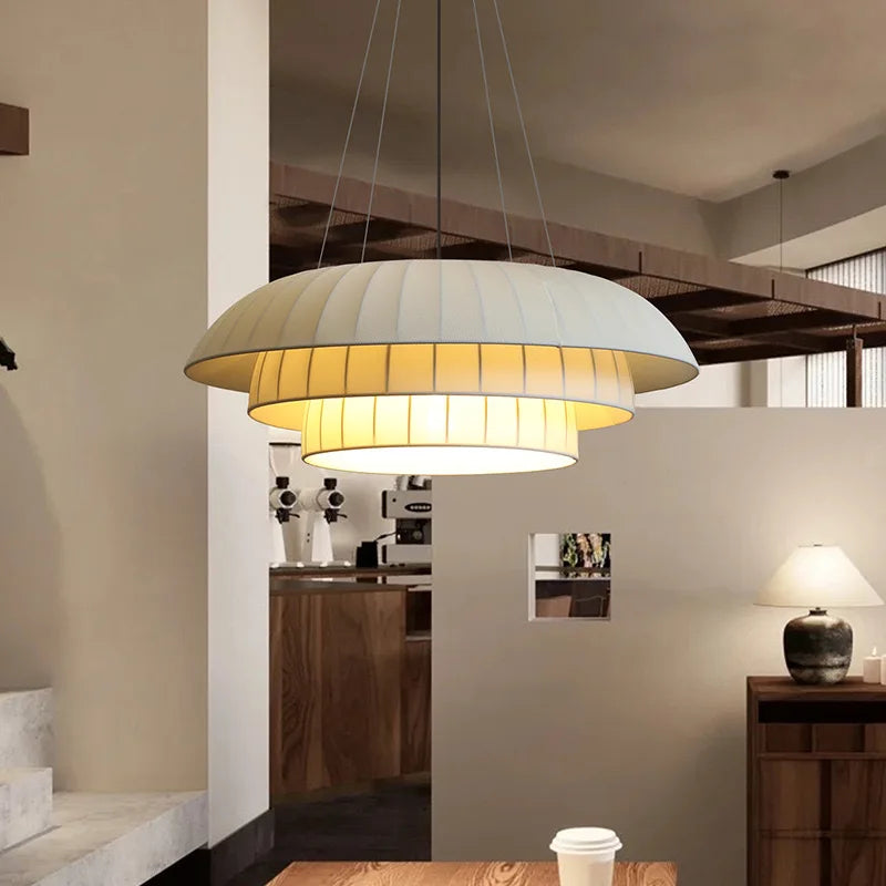 Stylish Wabi-Sabi LED Chandelier for Minimalist Spaces