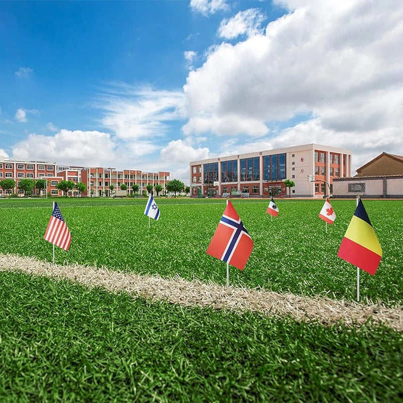32 National Parade Flags Set – Double-Sided Polyester for Events
