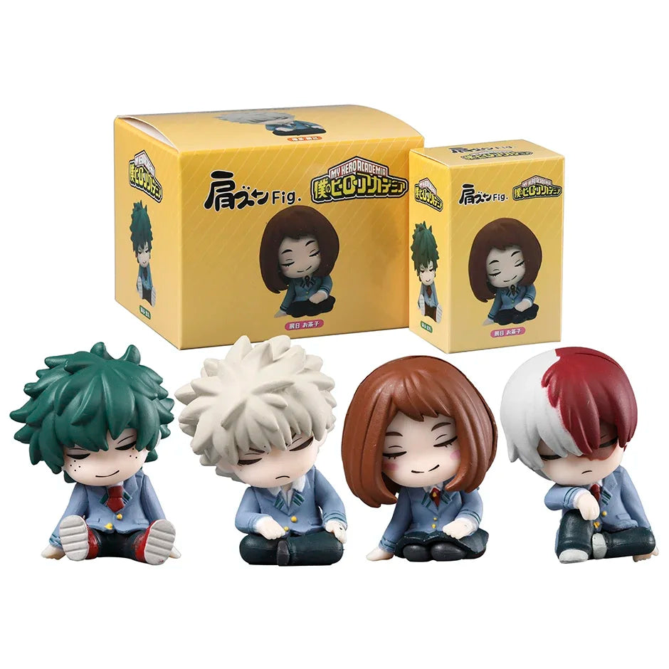 My Hero Academia PVC Collectible Doll Set - 4 Character Figures