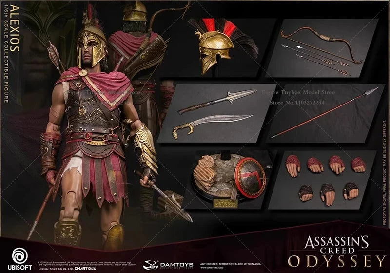 DAMTOYS DMS019 1/6 Scale Alexios Odyssey Action Figure with Shield