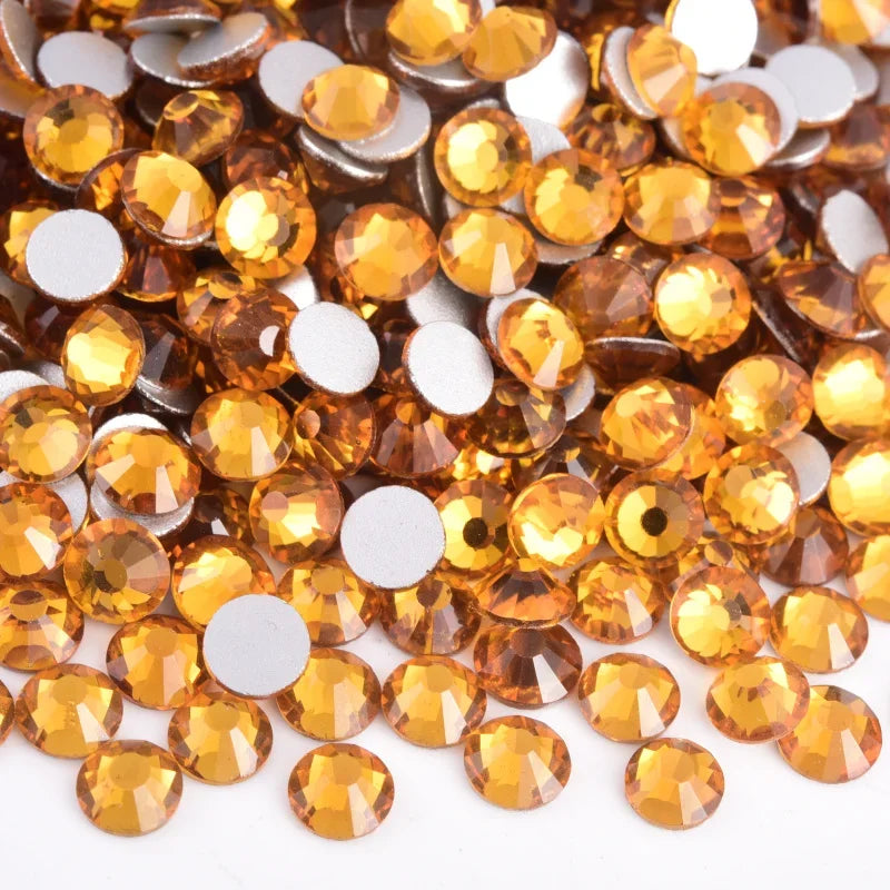 OLeeya Bulk Non-Hotfix Rhinestones for DIY Nail Art & Garments