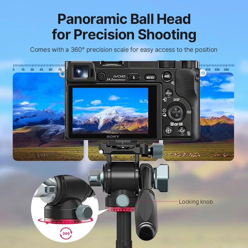 Ulanzi U-190 Panoramic Tripod Head for SLR & DSLR Cameras
