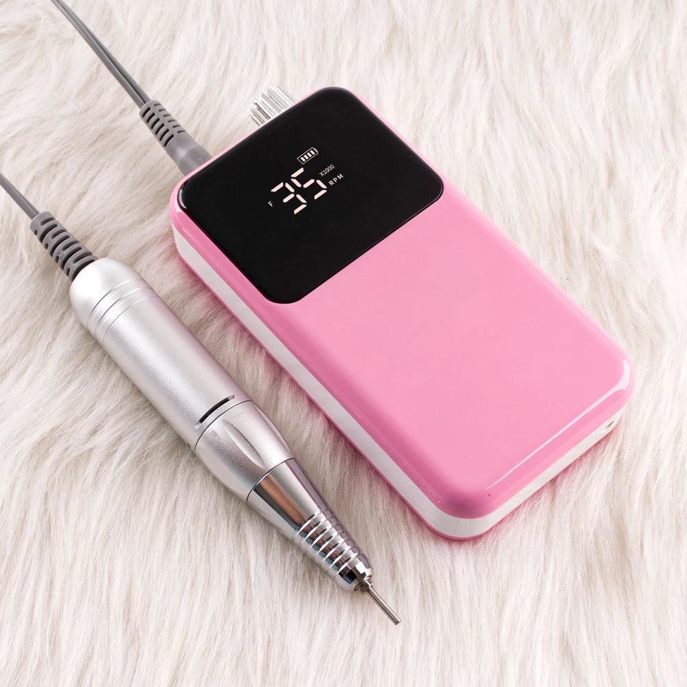SIMINAIL Rechargeable Nail Drill - 35,000 RPM Electric File Machine