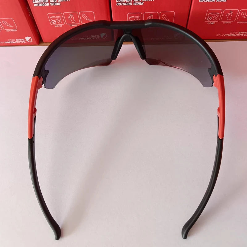 Milwaukee Enhanced Safety Glasses - Red Mirror Comfort & Protection