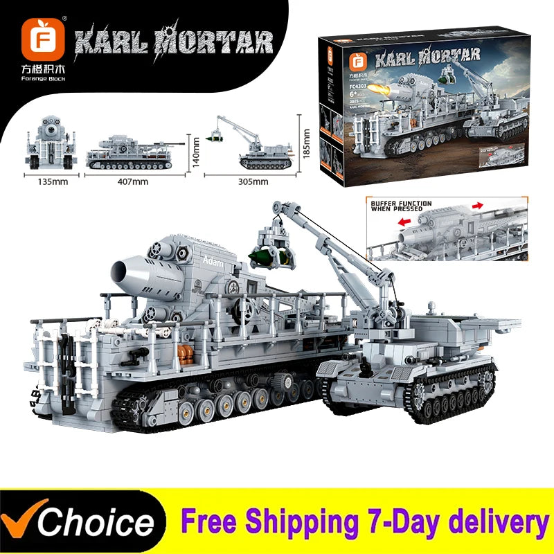 2875Pcs Military Tank Building Blocks for Creative Play - MOULD KING