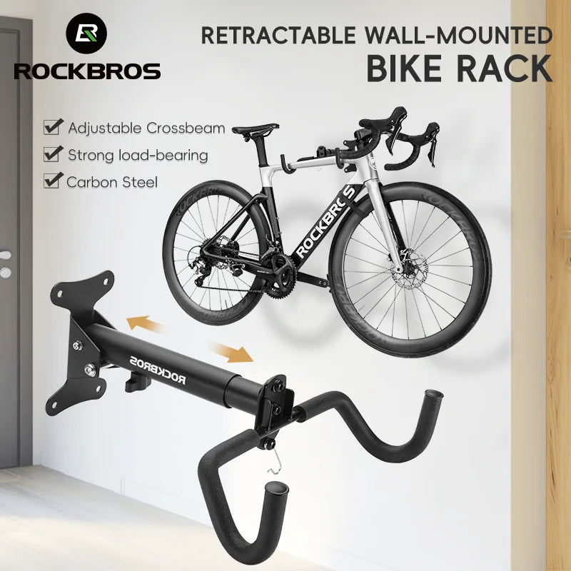 ROCKBROS Adjustable Bike Wall Mount - Space-Saving Design