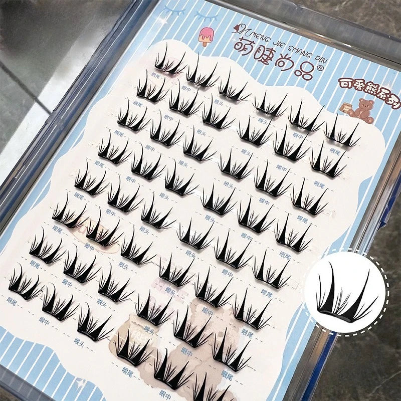 Manga Eyelashes: Ultra-Thin DIY Segmented Lashes Without Glue