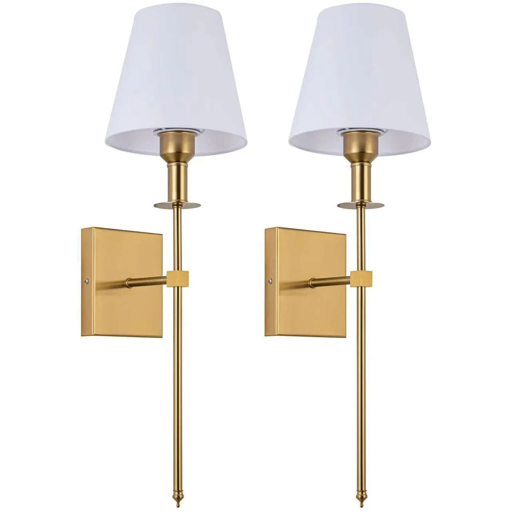 Modern Gold LED Wall Sconce for Bedroom & Home Decor