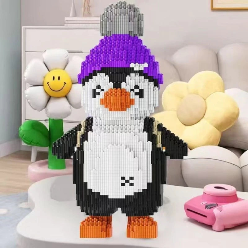 Creative Penguin Building Blocks - Fun 3D Model for Kids