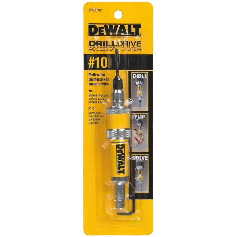 DEWALT Drill Flip Drive Unit #6 #8 #10 - 2 in 1 Countersink Bits