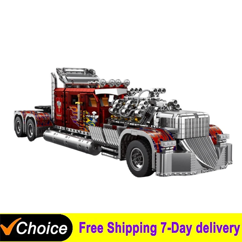 MOULD KING 3485PCS Heavy Truck Building Blocks for Kids - Awesome Gift!