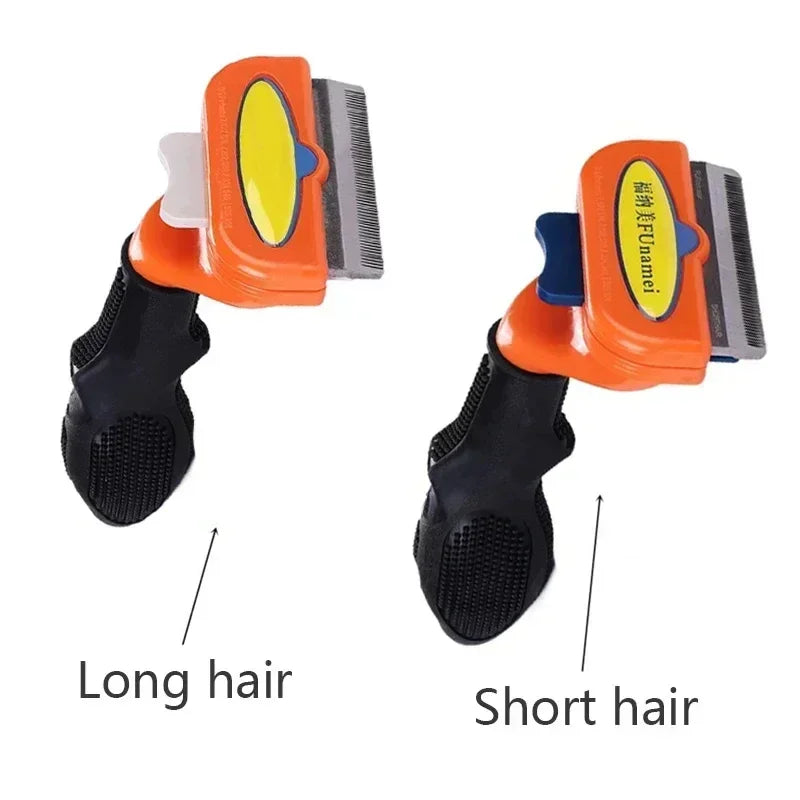 Cat & Dog Hair Removal Comb - Grooming Brush for Shedding Control