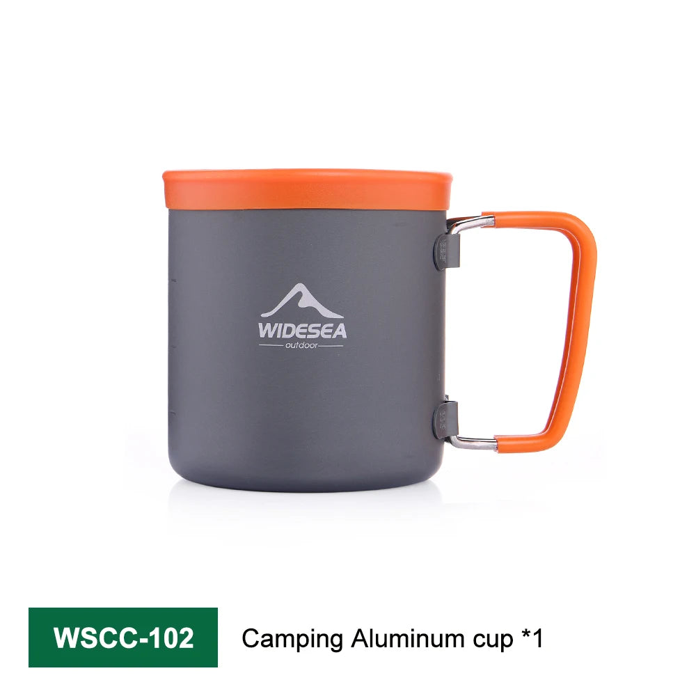 Widesea Outdoor Camping Coffee Cookware Set - Portable Stainless Steel