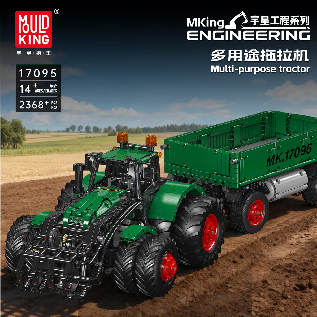MOULD KING 17095 Remote-Controlled Tractor Building Block Set