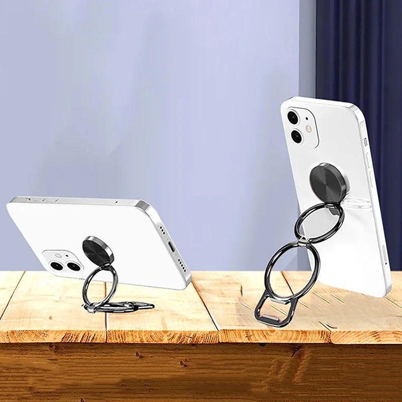 360° Rotation Metal Phone Holder - Universal Foldable Kickstand