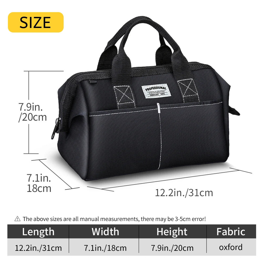 WINHUNT 12-Inch Wide Mouth Portable Tool Organizer Handbag