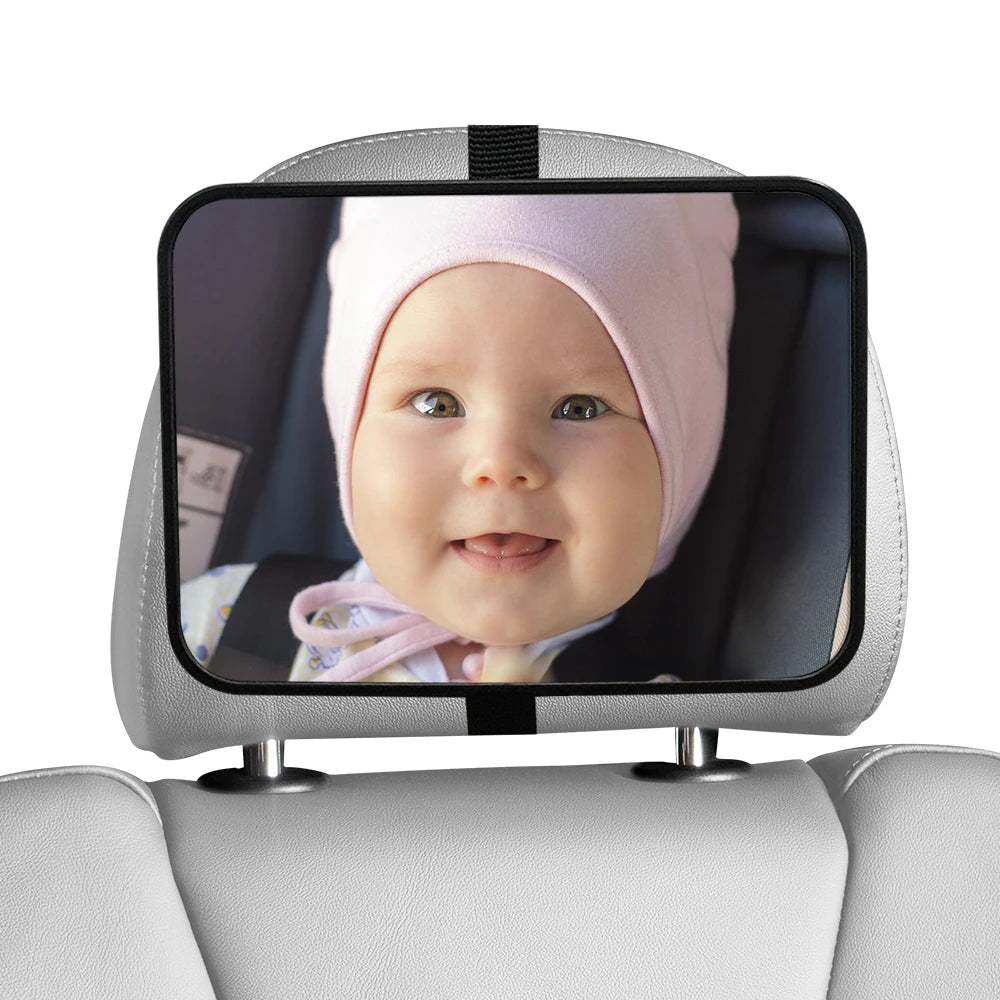 Shatterproof Baby Car Mirror - Safe Rearview for Infants, Easy Install
