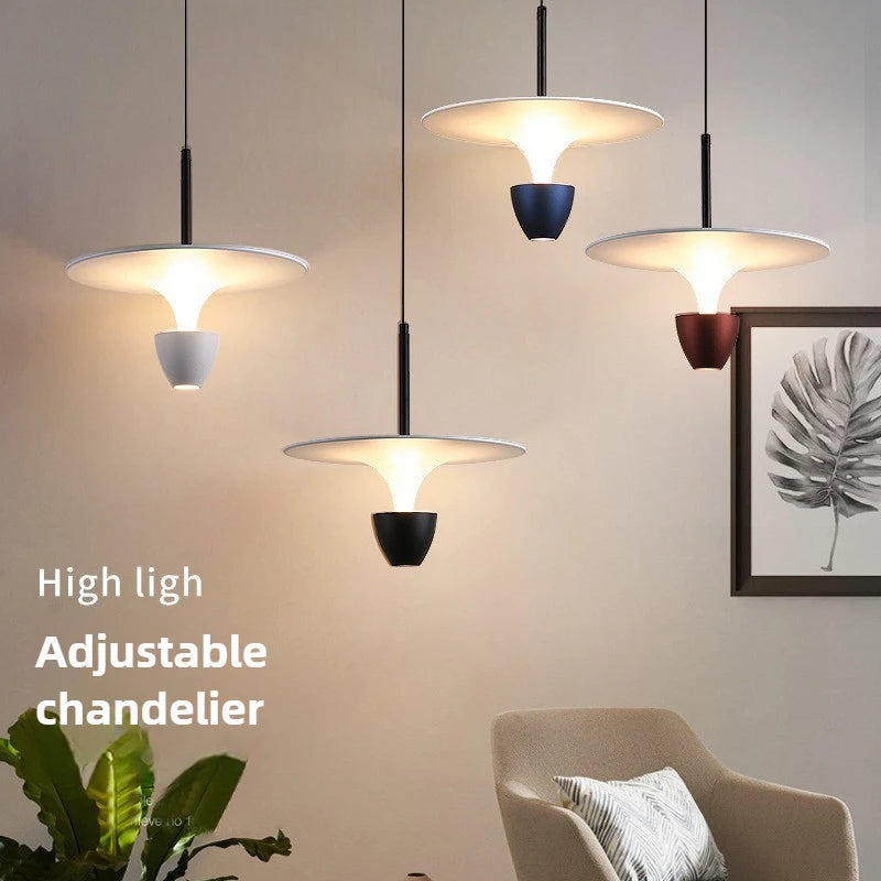 Nordic LED Pendant Light - Modern UFO Design for Stylish Spaces
