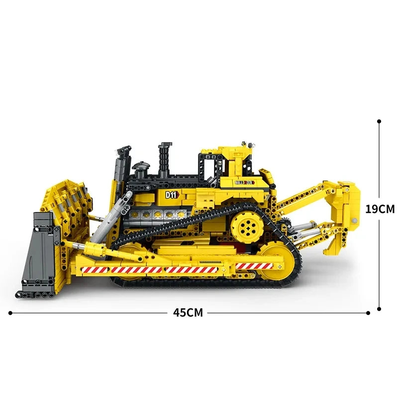 Remote Control D11 Bulldozer Building Blocks for Creative Play