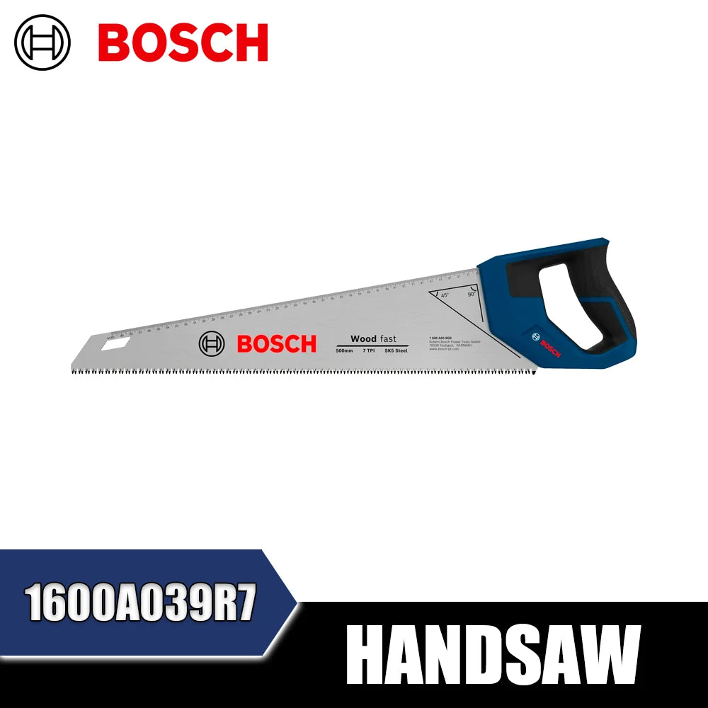 Bosch Handsaw - Precision Wood Cutting Tool with Soft Grip Handle