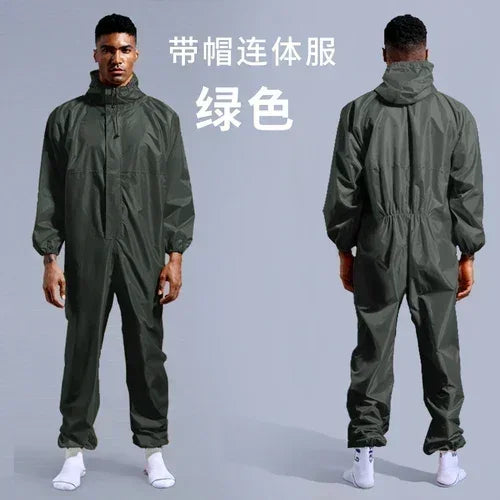 Men's & Women's Waterproof Raincoat - Hooded Rain Suit