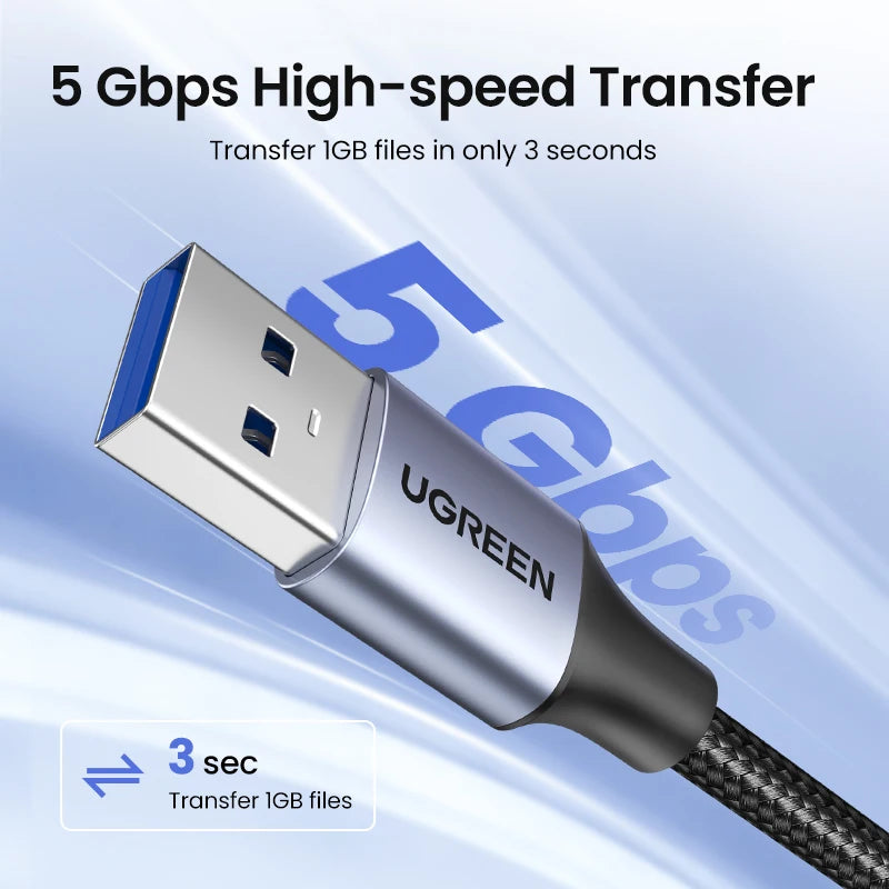 UGREEN USB 3.0 Extension Cable - High-Speed, Durable & Versatile